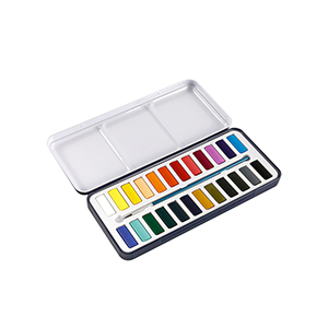 24 Warna Solid Watercolor