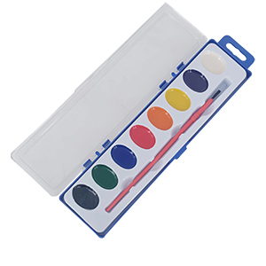 8 werna Semi-garing Watercolor Paint