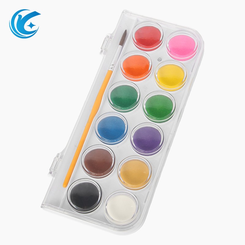 Shimmer 12 Warna Solid Watercolor Paint